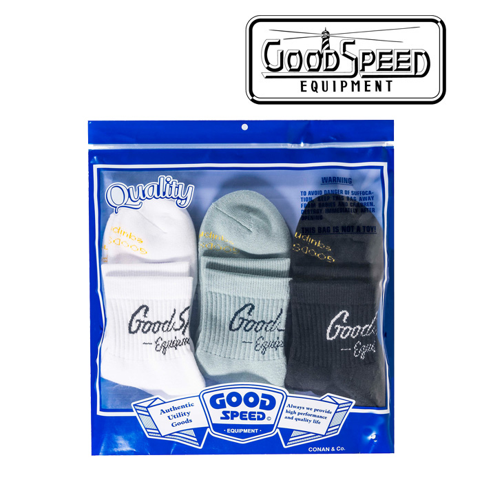 GOODSPEED equipment(グッドスピードエクイップメント)　 Short 3P Socks 　 【ソックス 靴下】【インタープレイ INTERPLAY】【EVILA