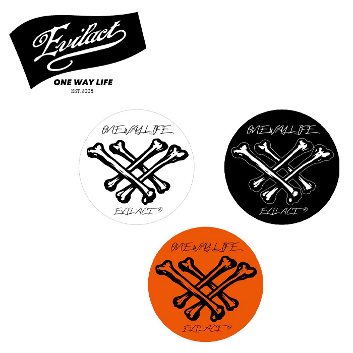 EVILACT (イーブルアクト)　EVILACT sticker A (L size)　 【ステッカー シール】【インタープレイ INTERPLAY】