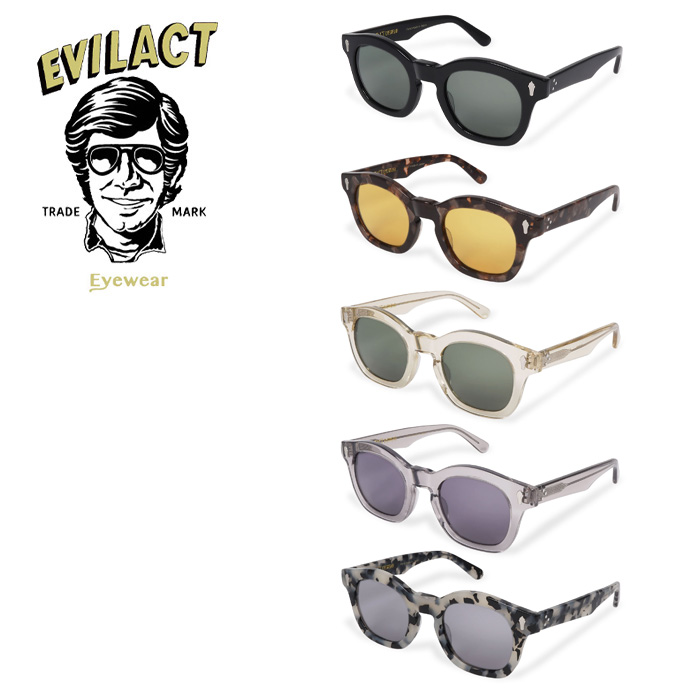 EVILACT EYEWEAR (イーブルアクトアイウエア)　 EVANS(エヴァンス) COLOR LENS　 【サングラス メガネ】【EAE26-24】【インタープレ
