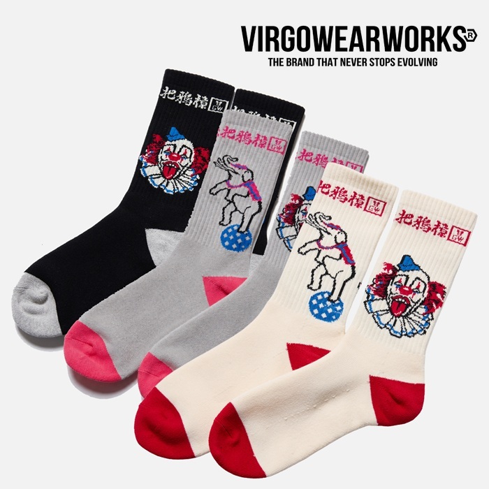 VIRGOwearworks (ヴァルゴウェアワークス)  　CIRCUS SOCKS　【ソックス】【VG-GD-850】【2026 AUTUMN&WINTER 先行予約】【キャンセ