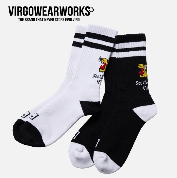 VIRGOwearworks (ヴァルゴウェアワークス)  　OLD TIGER SOCKS　【ソックス】【VG-GD-852】【2026 AUTUMN&WINTER 先行予約】【キャン