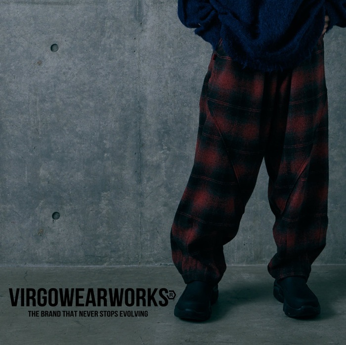 VIRGOwearworks (ヴァルゴウェアワークス)  　DRIFT CHECK FAT PANTS　【パンツ】【VG-PT-469】【2026 AUTUMN&WINTER 先行予約】【キ