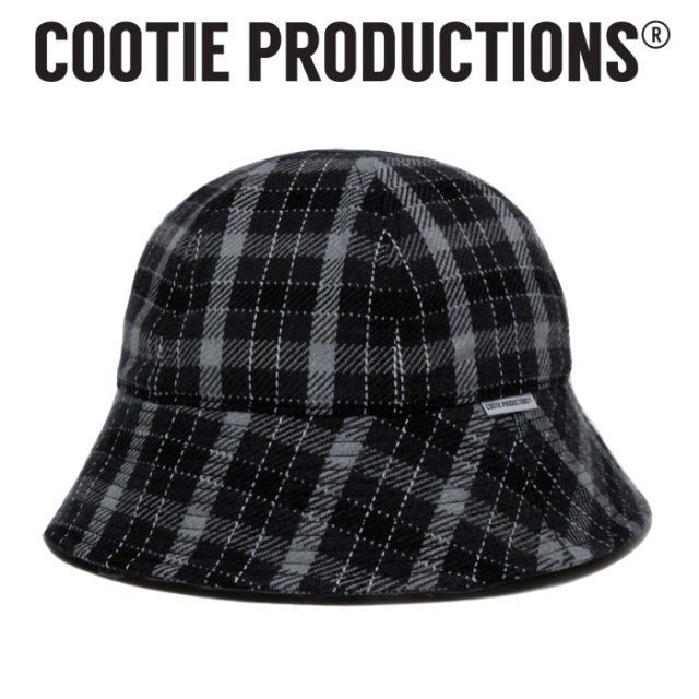 COOTIE(クーティー) Heavy Flannel Check Ball Hat