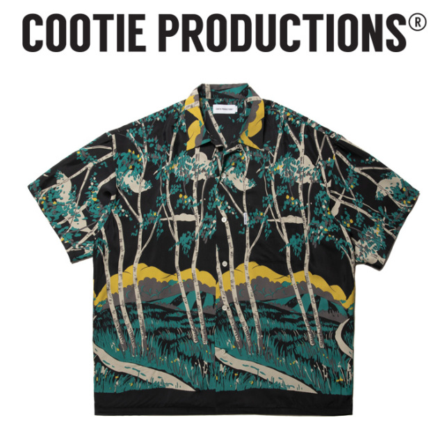 COOTIE (クーティー) 　 Rayon Open Collar S/S Shirts 　【CTE-25S413】【レーヨン オープン カラー シャツ】【COOTIE PRODUCTIONS