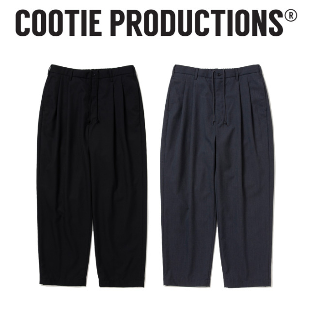 COOTIE(クーティー) T/W Saxony 2 Tuck Wide Easy Trousers