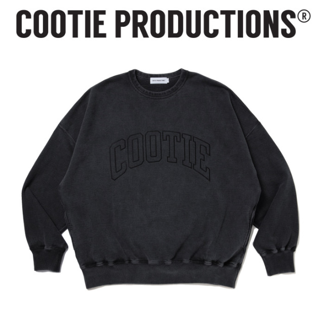 COOTIE (クーティー)　 Pigment Dyed Open End Yarn Sweat Crew 　【オープンエンドヤーン オーバーサイズ クルーネック スウェット
