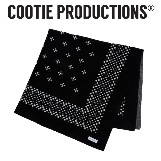 COOTIE (クーティー) Jacquard Square Scarf 　【CTE-25A523】【ジャガード バンダナ】【COOTIE PRODUCTIONS クーティープロダクショ