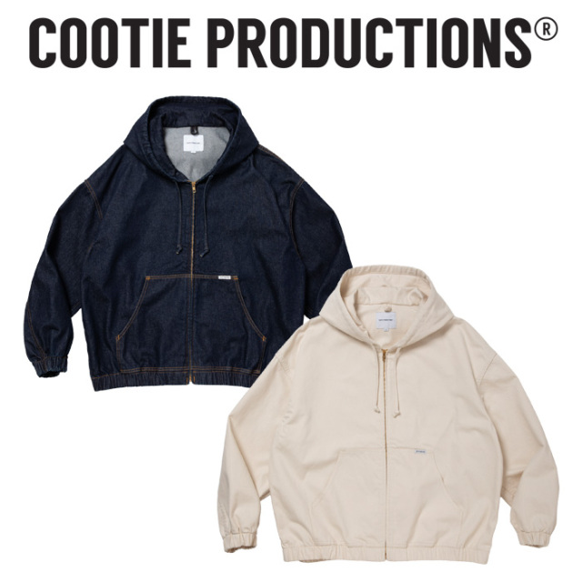 COOTIE (クーティー)　 12.5oz Denim Zip Up Hooded Jacket 　【デニム ジップアップ フーディー ジャケット】【COOTIE PRODUCTIONS 