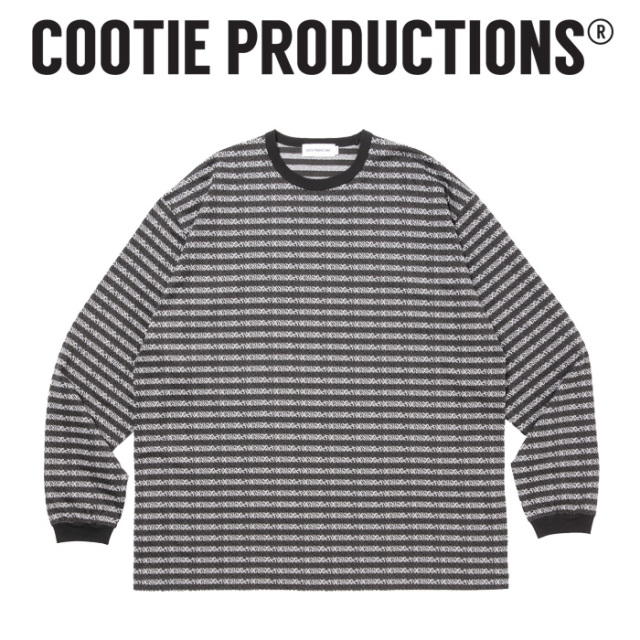 COOTIE (クーティー)　 Supima Jacquard Border L/S Tee 　【CTE-26S329】【スーピマ ジャガード ボーダー ロングスリーブ TEEシャツ