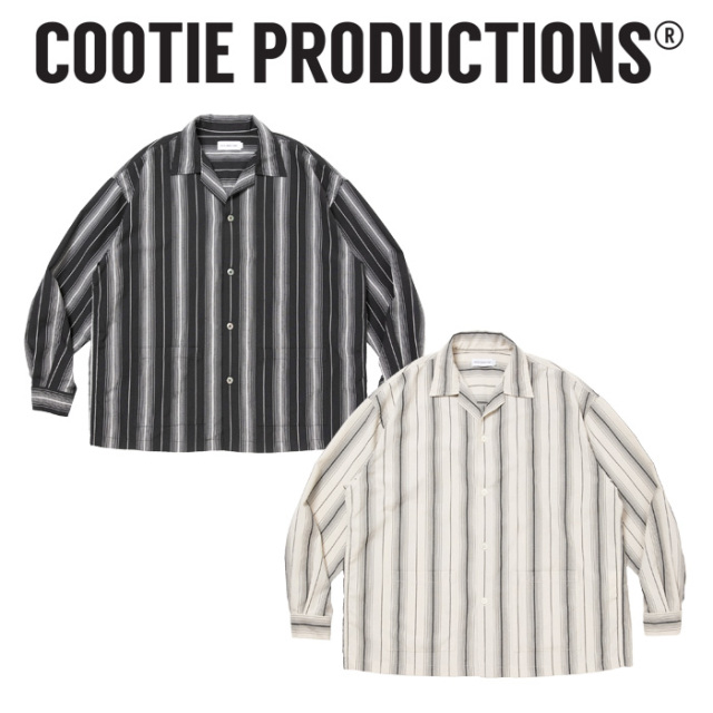 COOTIE (クーティー) 　 Dobby Chain Stripe L/S Cavana Shirt 　【CTE-26S413】【シャツ】【COOTIE PRODUCTIONS クーティープロダク
