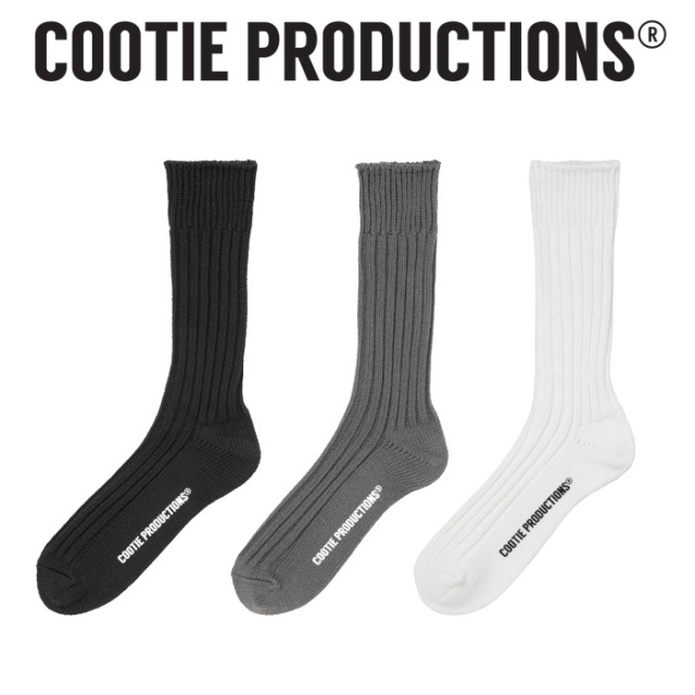COOTIE(クーティー) 　 Lowgauge Middle Socks 　【ロウゲージ ソックス】【CTE-26S534】　