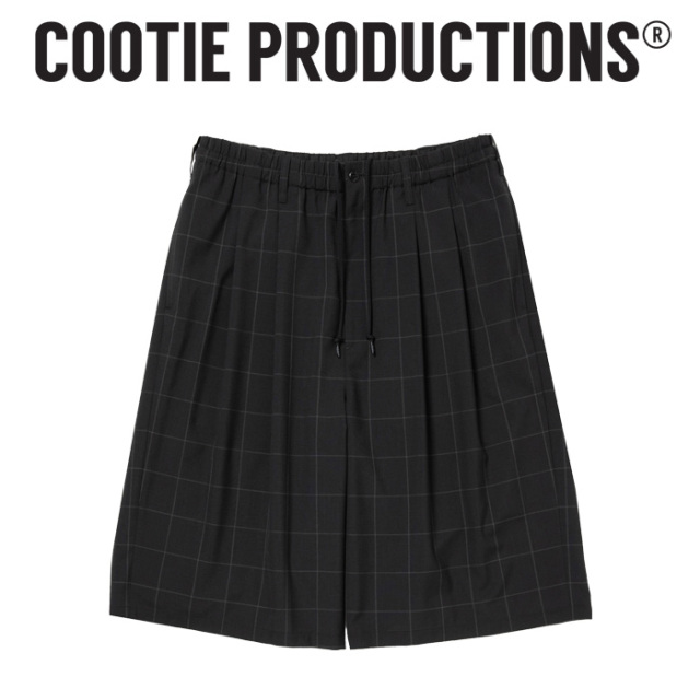 COOTIE(クーティー) 　 T/W 2 Tuck Easy Shorts 　【CTE-26S103-CHECK】【2タック イージー ショーツ パンツ】【COOTIE】【COOTIE PR