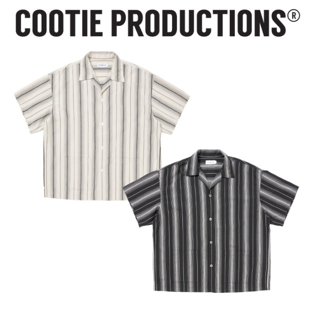 COOTIE (クーティー) 　 Dobby Chain Stripe S/S Cavana Shirt 　【CTE-26S414】【シャツ】【COOTIE PRODUCTIONS クーティープロダク