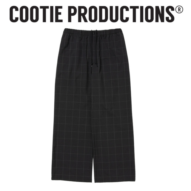 COOTIE(クーティー) 　 T/W Square Leg Easy Pants (CHECK)　【CTE-26S102-CHECK】【ワイド イージー パンツ】【COOTIE】【COOTIE PR