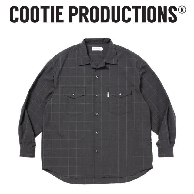 COOTIE (クーティー) 　 T/W L/S Scout Shirt (CHECK)　【CTE-26S401-CHECK】【スカウト シャツ】【COOTIE PRODUCTIONS クーティープ