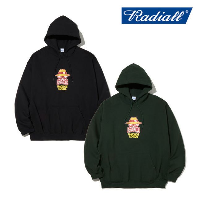 RADIALL ラディアル 　 NACHOS LOCOS - HOODIE SWEATSHIRT L/S 　 【フーディ パーカー】【2024 AUTUMN＆WINTER COLLECTION】【RAD-2