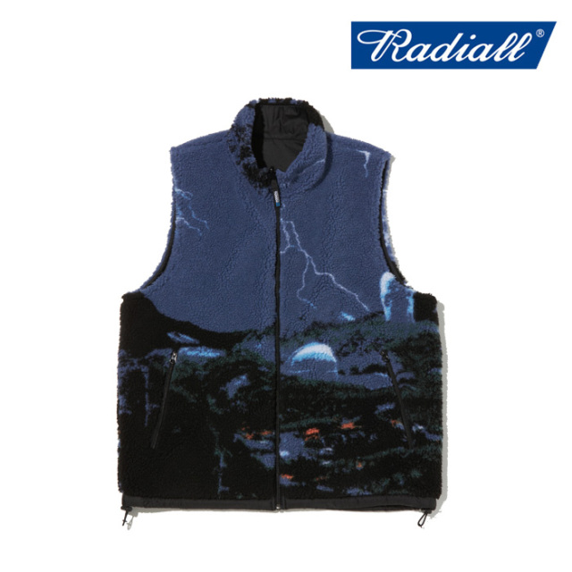 【SALE30%OFF】　RADIALL ラディアル 　DROP CITY - REVERSIBLE VEST　 【リバーシブルベスト】【2024 AUTUMN＆WINTER COLLECTION】