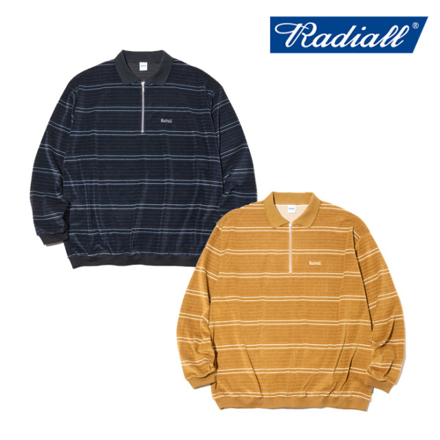 RADIALL ラディアル 　HITSVILLE - HALF ZIP POLO SHIRT L/S　 【ポロシャツ 長袖】【2025 AUTUMN & WINTER 新作】【RAD-25AW-CUT004
