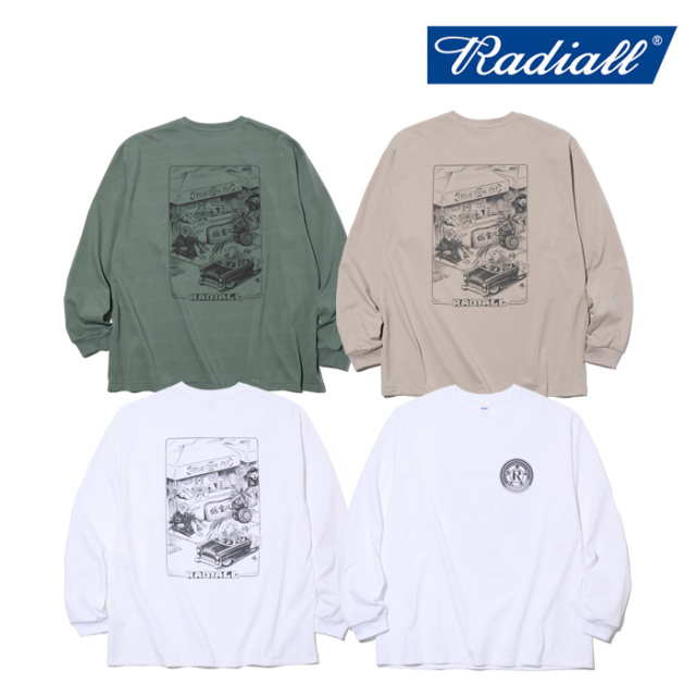 RADIALL ラディアル 　CHOJU GIGA - CREW NECK T-SHIRT L/S　 【ロンT Tシャツ 長袖】【2025 AUTUMN & WINTER】【RAD-25AW-CUT020】