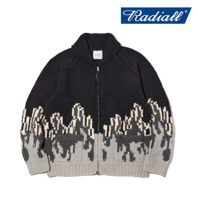 RADIALL ラディアル 　SIERRA - ZIP UP COWICHAN SWEATER　 【カウチンジャケット】【2025 AUTUMN & WINTER 新作】【RAD-25AW-JK006