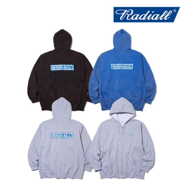 RADIALL ラディアル 　WHEELS - ZIP UP HOODIE　 【ジップパーカー】【2025 MID WINTER 新作】【RAD-25MW-CUT002】【インタープレイ 