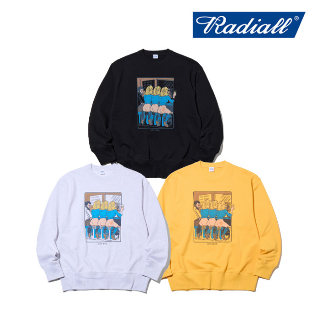 RADIALL ラディアル 　LOVE BEER - CREW NECK SWEATSHIRT L/S　 【スウェット】【2025 MID WINTER 新作】【RAD-25MW-CUT003】【イン