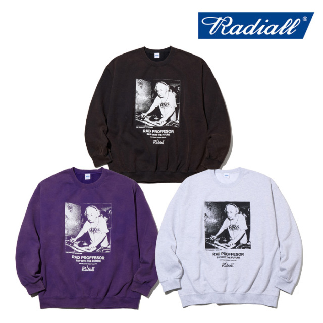 RADIALL ラディアル 　E=MC2 - CREW NECK SWEATSHIRT L/S　 【スウェット】【2025 MID WINTER 新作】【RAD-25MW-CUT004】【インター