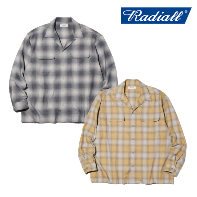 RADIALL(ラディアル) BELAIR - OPEN COLLARED SHIRT L/S