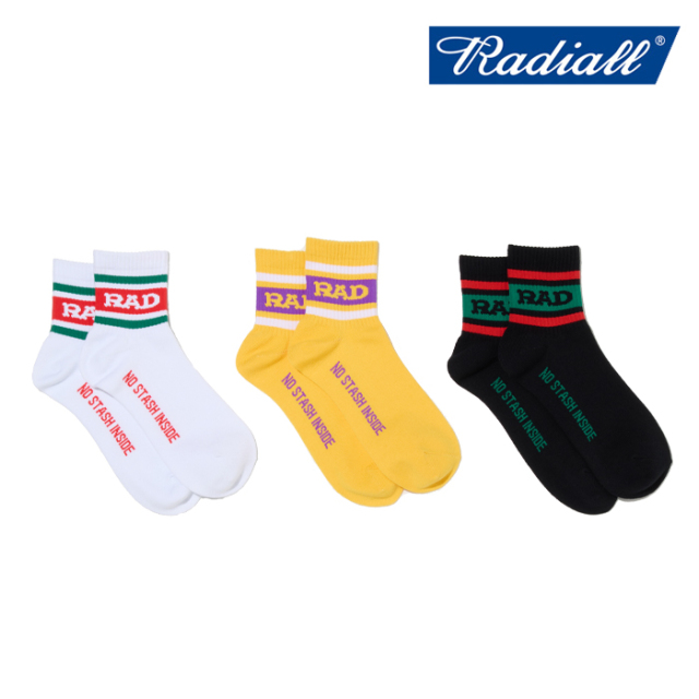 RADIALL ラディアル 　LOW KICK - 1PAC SOX SHORT/DRALON　 【ショートソックス 靴下】【2025 SPRING&SUMMER COLLECTION】【RAD-25SS
