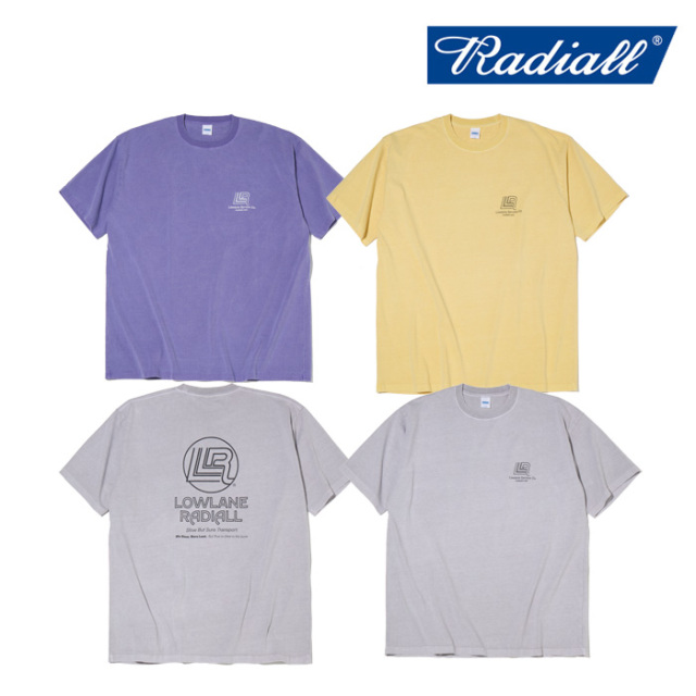 RADIALL ラディアル 　 LOWLANE - CREW NECK T-SHIRT S/S　 【Tシャツ】【2025 SPRING&SUMMER COLLECTION】【RAD-25SS-TEE002】【イ