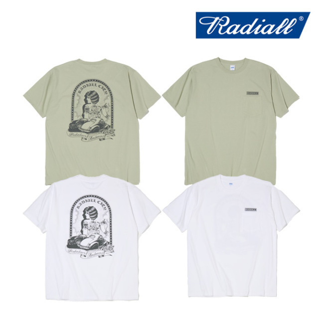 RADIALL ラディアル 　SHAKEDOWN BOULEVARD - CREW NECK T-SHIRT S/S　 【Tシャツ】【2025 SPRING&SUMMER COLLECTION】【RAD-25SS-TE