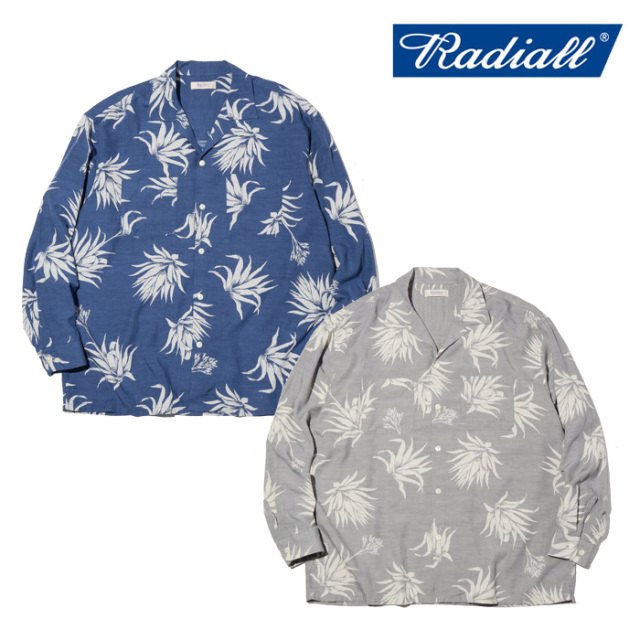 RADIALL ラディアル 　AGAVE - OPEN COLLARED SHIRT L/S　 【シャツ 長袖】【2026 SPRING & SUMMER 新作】【RAD-26SS-SH013】【イン