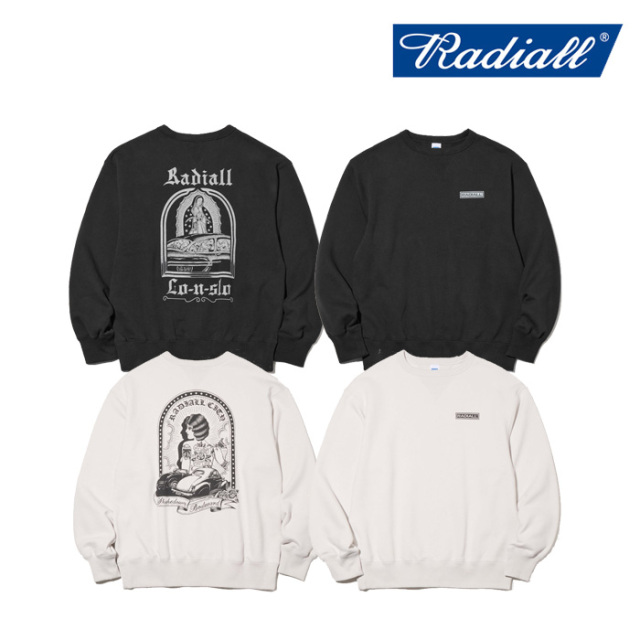 RADIALL ラディアル 　BOULEVARD - LOOPWHEEL CREW NECK SWEATSHIRT L/S　 【スウェット】【2025 AUTUMN & WINTER 新作】【RAD-LPW00