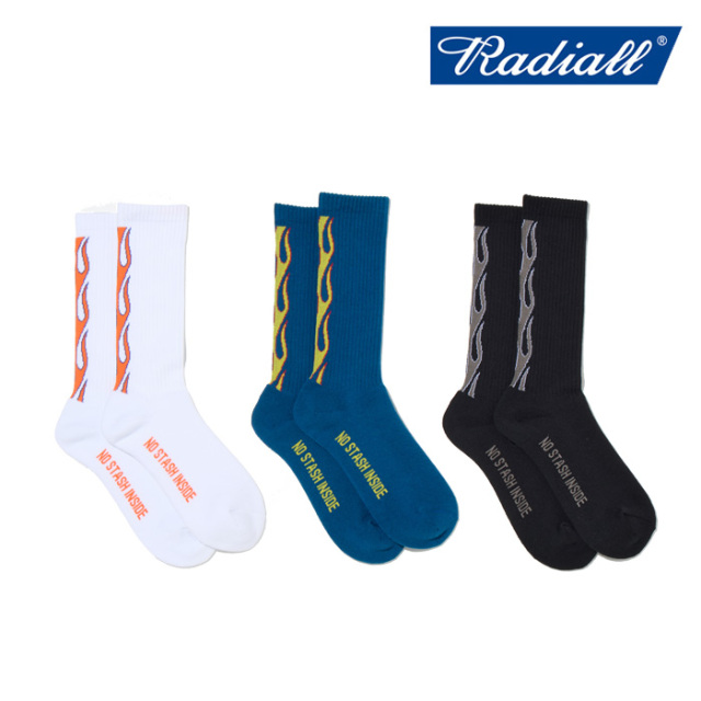 RADIALL ラディアル 　FLAMES - 1PAC SOX LONG / DRALON　 【ソックス】【2024 MIDWINTER COLLECTION】【RAD-PAC067】【インタープレ