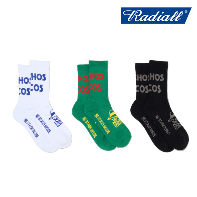 RADIALL ラディアル 　NACHOS - 1PAC SOX MID / DRALON　 【ソックス】【2024 MIDWINTER COLLECTION】【RAD-PAC068】【インタープレ
