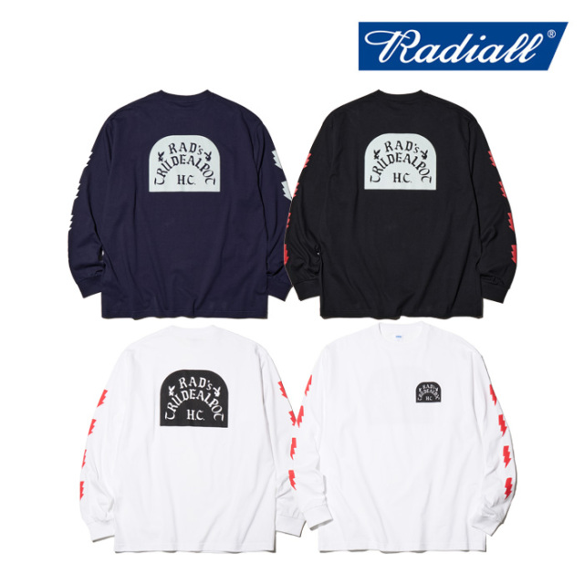 RADIALL ラディアル 　 TOMBSTONE -  CREW NECK T-SHIRT L/S 　 【ロングスリーブTシャツ】【2024 AUTUMN＆WINTER SPOT COLLECTION】