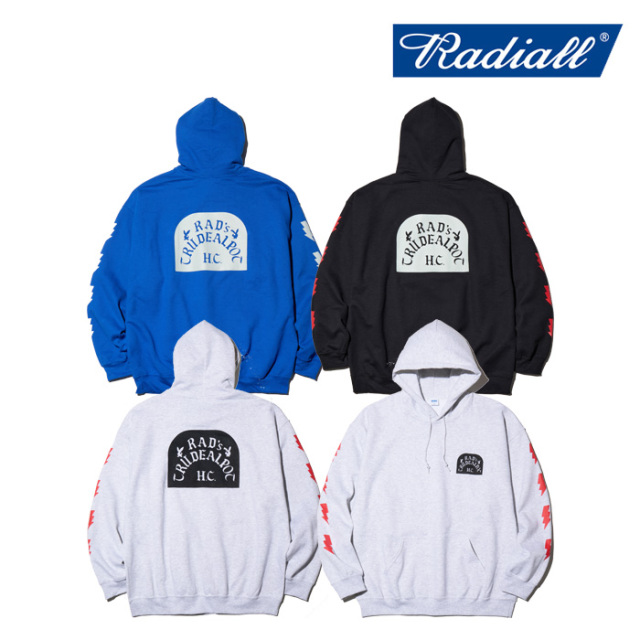 RADIALL ラディアル 　 TOMBSTONE -  HOODIE SWEATSHIRT L/S 　 【フーディ パーカー】【2024 AUTUMN＆WINTER SPOT COLLECTION】【RA