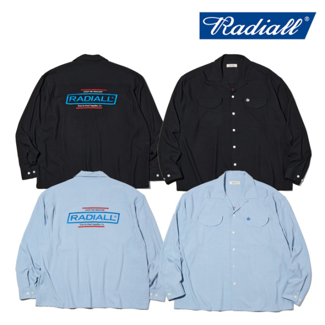 RADIALL ラディアル 　ROADSIDE - OPEN COLLARED SHIRT L/S　 【オープンカラーシャツ 長袖】【2026 SPRING & SUMMER 新作】【RAD-26