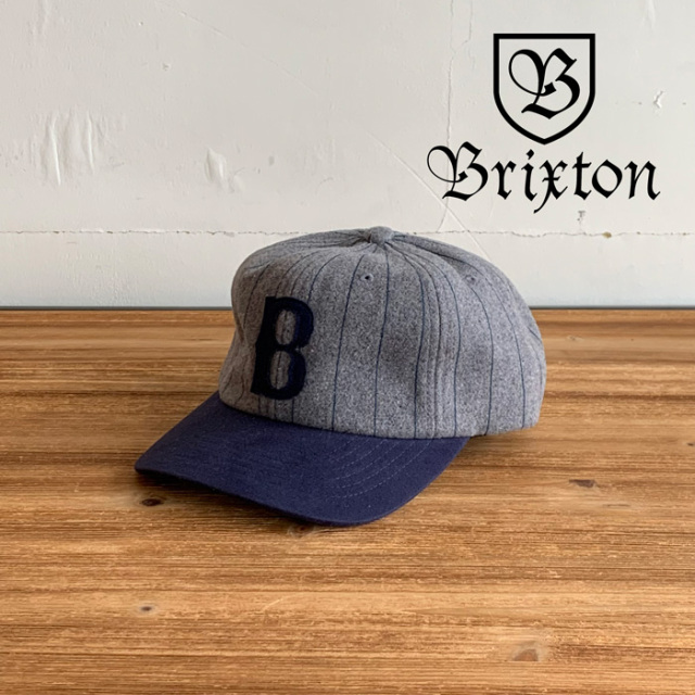 BRIXTON(ブリクストン)　BIG B MP CAP (DARK HEATHER GREY/WASHED NAVY)　【キャップ 帽子】【ブリクストン キャップ】【定番 人気 