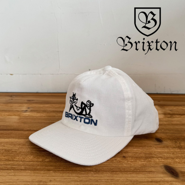 BRIXTON(ブリクストン)　COOL CAT MP SNAPBACK CAP (WHITE)　【キャップ 帽子 ブリクストン キャップ】【人気 シンプル】