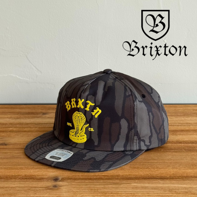 BRIXTON(ブリクストン)　DARVER SNAPBACK (BLACK CAMO)　【キャップ 帽子 ブリクストン キャップ】【人気 シンプル】