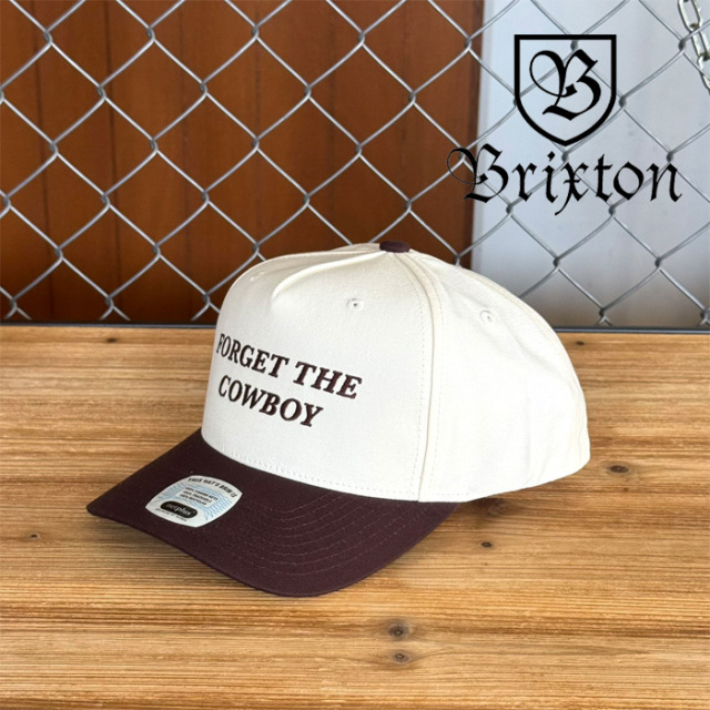 BRIXTON(ブリクストン)　FORGET THE COWBOY NP MP SNAPBACK　【キャップ 帽子 ブリクストン キャップ】【人気 シンプル】