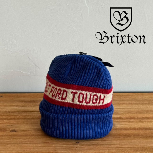 BRIXTON(ブリクストン)　FORD BUILT TOUGH BEANIE(FORD BLUE)　【ビーニー 帽子 ブリクストン】【人気 シンプル】【FORD】