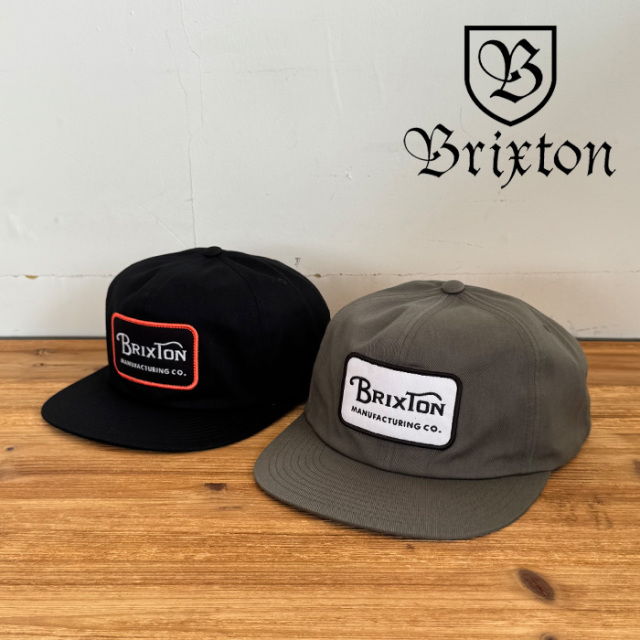 BRIXTON(ブリクストン)　GRADE HP SNAPBACK CAP(Ivy Green)(Black)　【キャップ 帽子】【ブリクストン キャップ】【人気 シンプル】