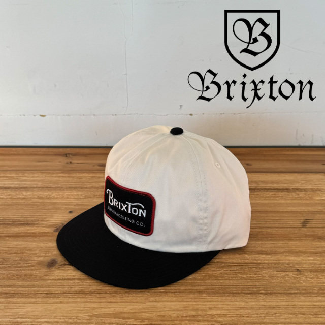 BRIXTON(ブリクストン)　GRADE HP SNAPBACK CAP (OFF WHT/BLK)　【キャップ 帽子】【ブリクストン キャップ】【人気 シンプル】