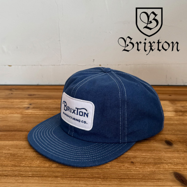 BRIXTON(ブリクストン)　GRADE HP SNAPBACK CAP(Denim)　【キャップ 帽子】【ブリクストン キャップ】【人気 シンプル】
