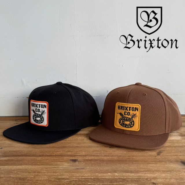 BRIXTON(ブリクストン)　HOMER MP SNPK(BLACK)(SEPIA)　【キャップ 帽子】【ブリクストン キャップ】【人気 シンプル】