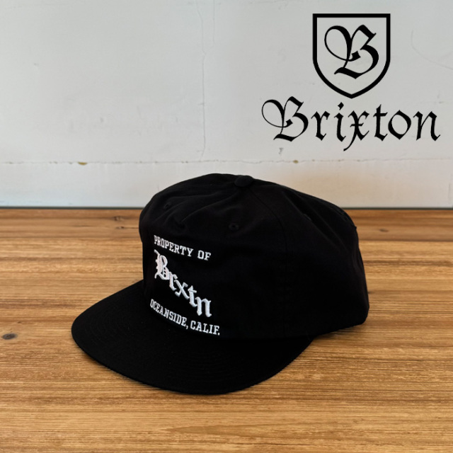 BRIXTON(ブリクストン)　HOME TEAM HP SNAPBACK CAP　【キャップ 帽子】【ブリクストン キャップ】【人気 シンプル ブラック】