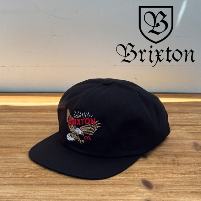BRIXTON(ブリクストン)　KELLER MP SNAPBACK CAP (BLACK)　【キャップ 帽子 ブリクストン キャップ】【人気 シンプル】
