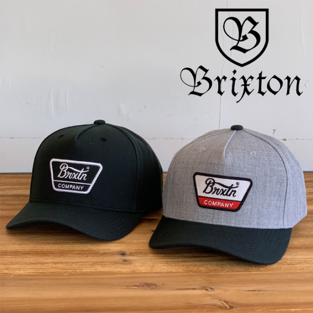 BRIXTON(ブリクストン)　LINWOOD C MP SNAPBACK CAP (HEATHER GRAY/BLACK)(BLACK/WHITE)　【スナップバック キャップ 帽子】【ブリク